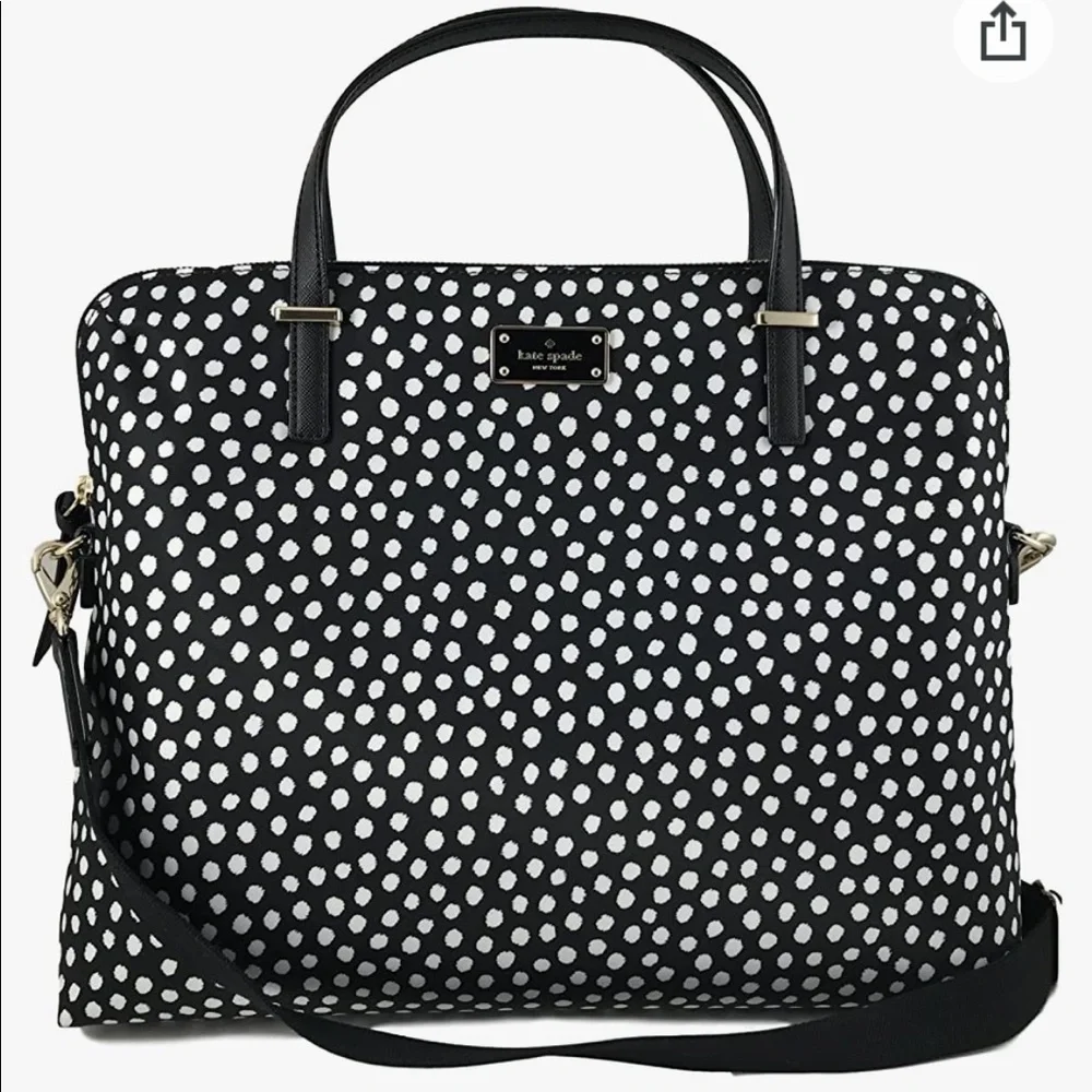 Kate Spade New York Daveney Wilson Road Musical Dots Laptop Shoulder Bag Handbag
